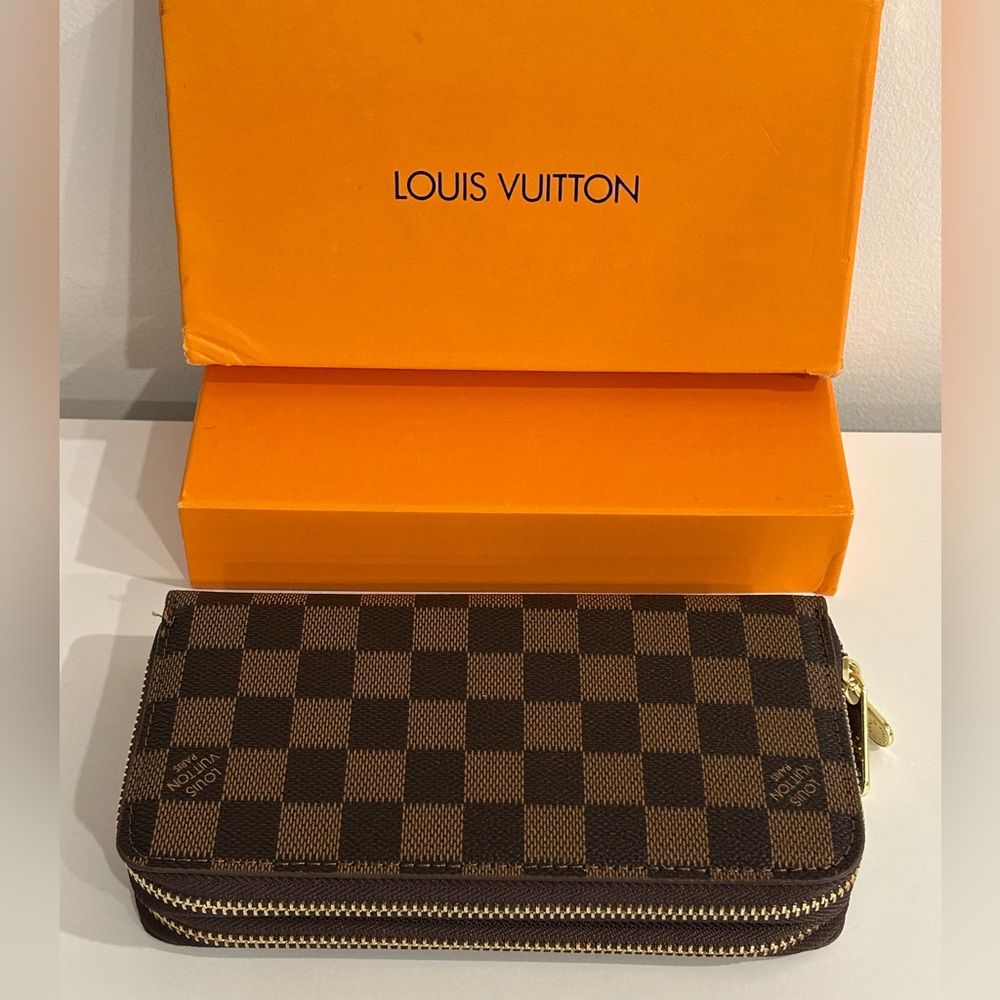 LV Monogram Double Zip Wallet
